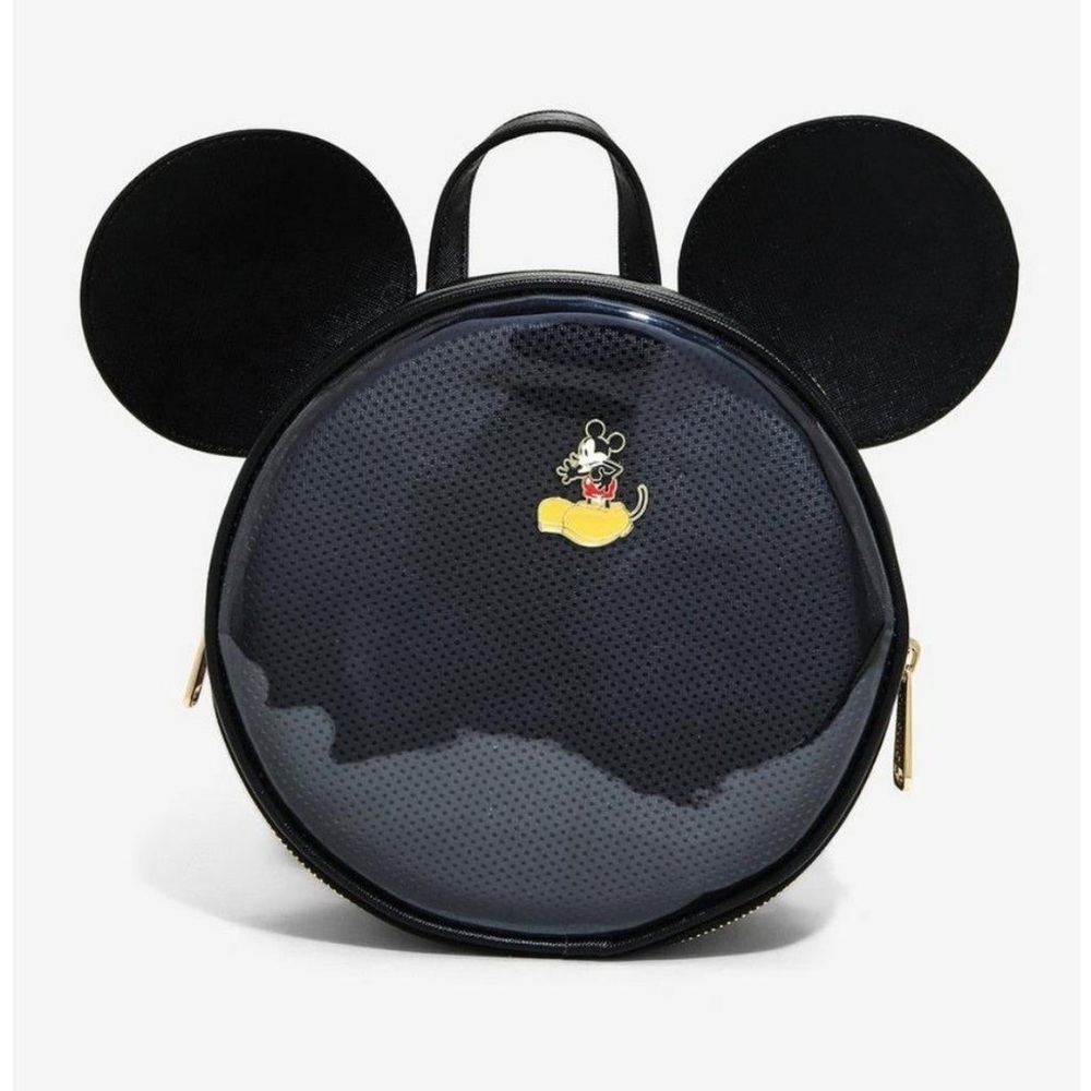 Loungefly Disney Mickey Mouse Pin Collector Mini Backpack Crossbody Bag